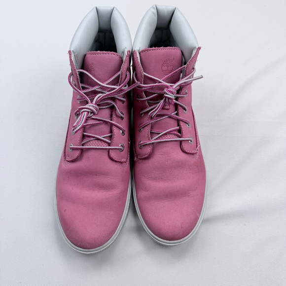 Timberland Pink Nubuck Lace-Up Boots - Picture 6 of 13